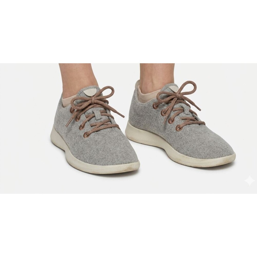 Allbirds Women's Wool Runners Natural Grey Merino Wool Sneakers Size 9